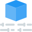 Off-set dimension tolerance of a three dimensional cubic shape icon