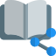 Share a digital copy of an e-book icon