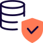 Secured digital file hosting storage management network icon