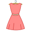 连衣裙背面视图 icon