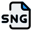 SNG document files can be used for playing music using a dedicated software tools icon