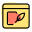 Online freelancing article and poetry website layout icon