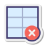 Delete Table icon