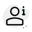 Information of an online user I button placement icon