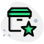 Delivery Box shipping with star on online portal icon