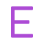 E icon