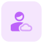 Cloud Computing user profile for job portfolio website icon