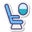 Сиденье в самолете у окна icon