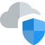 Cloud storage plan for premium member with build in security icon
