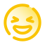 icona della faccia sorridente e strabica icon