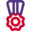 Flower medal for the navy seals officers icon