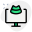 外部超声报告检查计算机隔离白色背景生育力绿色塔尔维沃 icon