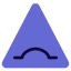 Triangular shape signboard with an alertness displayed icon