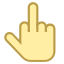 Obscene gesture icon