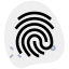 Finger scan feature on smartphone and secure devices icon