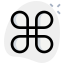 Mac keyboard key command layout isolated on white background icon