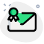 Reward program invitation with double ribbon emblem icon