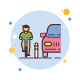 保護された自転車レーン icon
