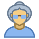 Person Old Female Skin Type 4 icon