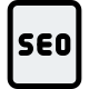 Seo file for web content optimization online icon