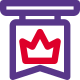 Honorary mention of kingdom Medal Of Honor with a crown icon