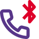 Cell phone sharing with Bluetooth connectivity logotype layout icon