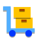 Mit Handwagen Transportieren icon