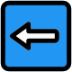 Left Arrow direction for the navigation of the traffic icon