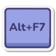 Alt + F7 키 icon