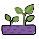 성장하는 식물 icon