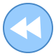 Rewind Button Round icon