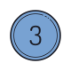 Circled 3 C icon