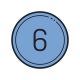 Circled 6 icon