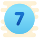 7 en círculo icon