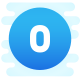 0 Circled icon