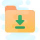 Cartella download icon