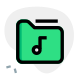 Music folder for collection of songs from different artists icon