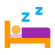 Durmiendo en la cama icon