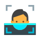 面部识别扫描 icon