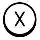 Circled X icon