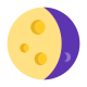 Lune gibbeuse décroissante icon