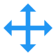 Redimensionner Quatre Directions icon