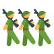 Drei-Soldaten-marschieren icon