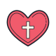 cruz del corazon icon