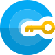 Key door lock and authentication for personal door canbin icon