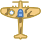 avion de chasse de la seconde guerre mondiale icon