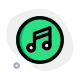 Music app for the support of multiple formats interface icon