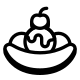 Banana split icon