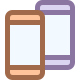 Zwei Smartphones icon