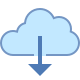 Von der Cloud herunterladen icon